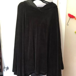Black velvet cloak